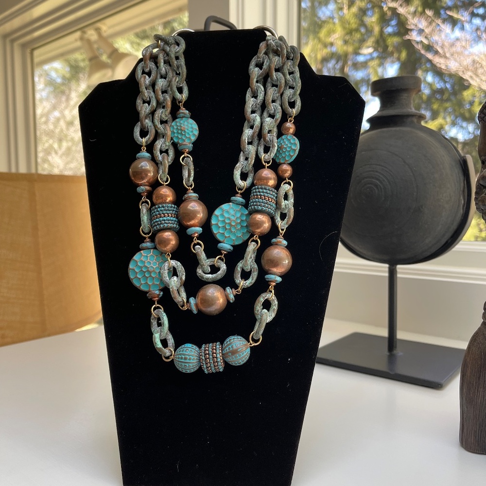 Vintage 1980s Boho Statement Necklace - Picture 3 of 6